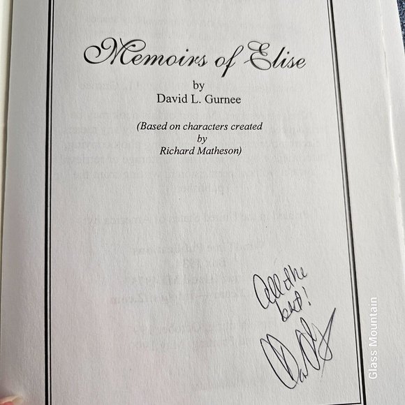 SOLD - Memoirs of Elise Somewhere in Time Sequel Signed 2nd Edition Paperback - Picture 4 of 7